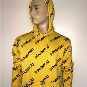 polaroid hoodie yellow